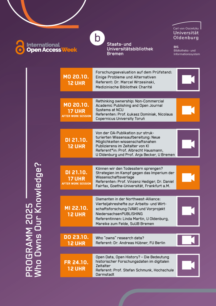 Flyer Open Access Week 2025